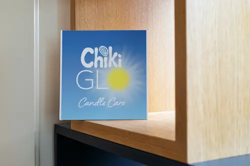 Chiki Glo Clean Scented Candles - Candle Care